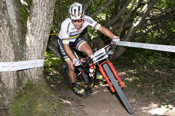 ARCHIVBILD - NINO SCHURTER GEWINNT CROSS-COUNTRY WM IN CAIRNS - Nino Schurter in Aktion in der Elite Herren Kategorie, an den Mountainbike Cross Country Schweizermeisterschaften, am Sonntag, 16. Juli  ...