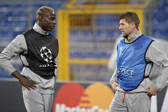 24-Millionen-Mann Mario Balotelli soll heute im St.Jakob-Park Steven Gerrads Pässe verwerten.