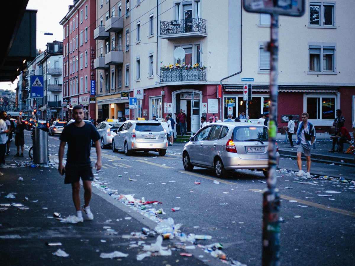 6:50 Uhr an der Langstrasse.