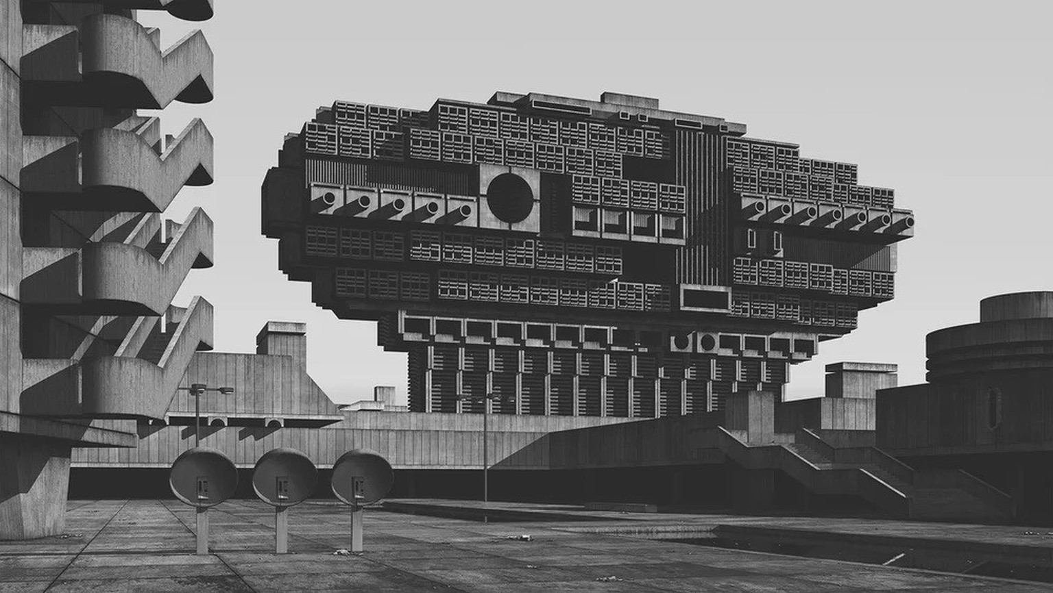 A Future City From The Past – German digital artist Clemens Gritl imagines an enigmatic vision of radically aggressive futuristic urban dystopias – a merciless extension of Brutalist dogma. 


https:/ ...