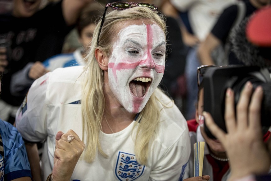 FOOTBALL FEMININ: Italie vs Angleterre - 1/2 finale - UEFA EURO, EM, Europameisterschaft,Fussball 2025 - 22/07/2025 Ambiance avec des supporters de l equipe de Anglaterre lors du match 1/2 finale du C ...
