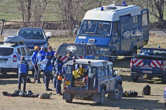 Bergungsarbeiten in der Nähe von Seyne-les-Alpes.