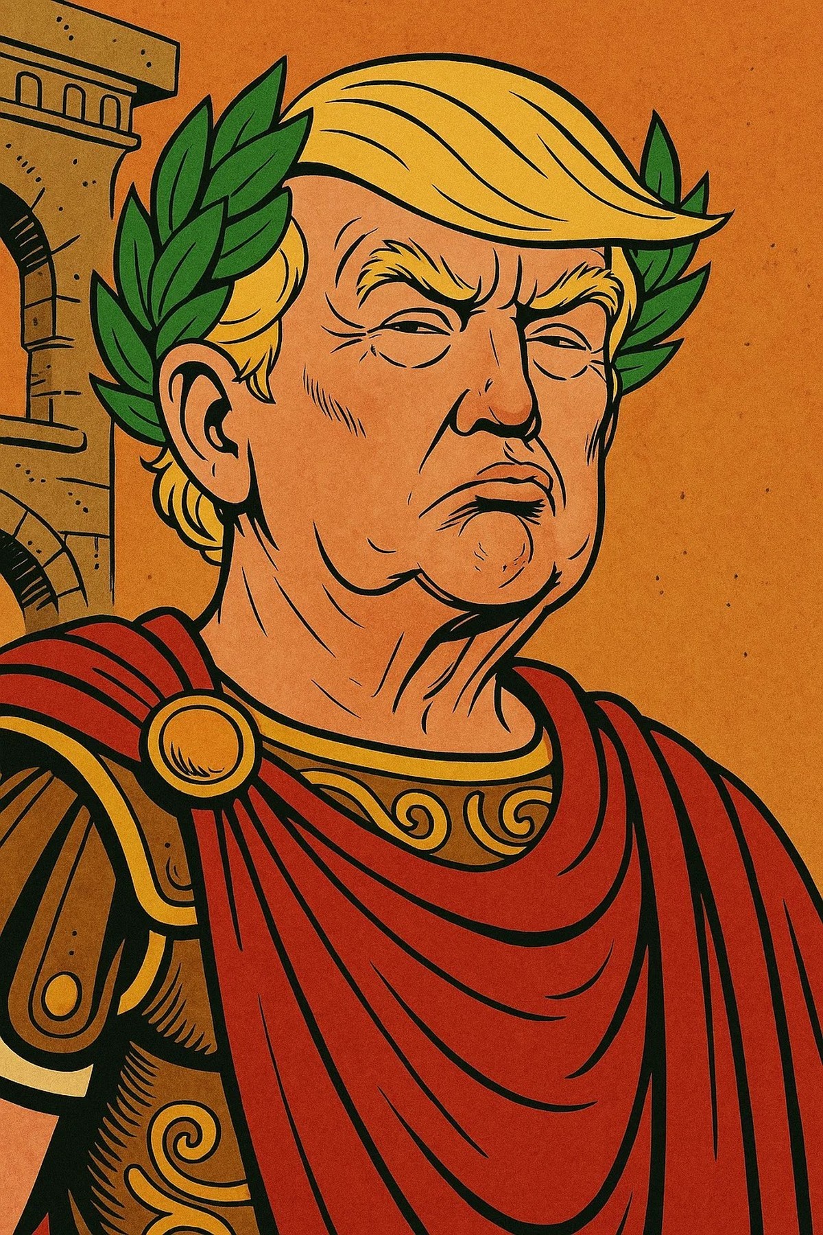 Donald Trump en César dans Astérix