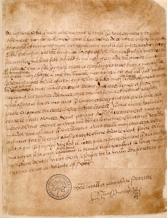 Ein Liebesbrief von Heinrich VIII.