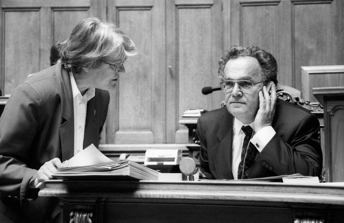 ARCHIVE - JUDITH STAMM, SCHWEIZER JURISTIN, CVP-POLITKERIN DER ERSTEN STUNDE UND EHEMALIGE NATIONALRATSPRAESIDENTIN FEIERT AM 25. FEBRUAR 2014 IHREN 80. GEBURTSTAG. DAZU STELLEN WIR IHNEN DIESES BILD  ...