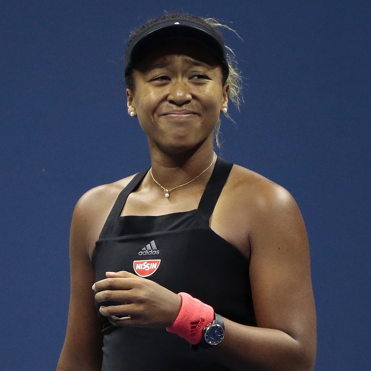 Naomi Osaka, of Japan, reacts after defeating Serena Williams in the women's final of the U.S. Open tennis tournament, Saturday, Sept. 8, 2018, in New York. (AP Photo/Andres Kudacki)