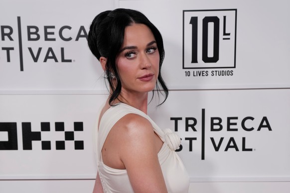 Katy Perry attends the "Katy Perry: The Lifetimes Tour - Live from Paris" world premiere at the OKX Theater at BMCC Tribeca Performing Arts Center during the Tribeca Festival on Monday, May  ...