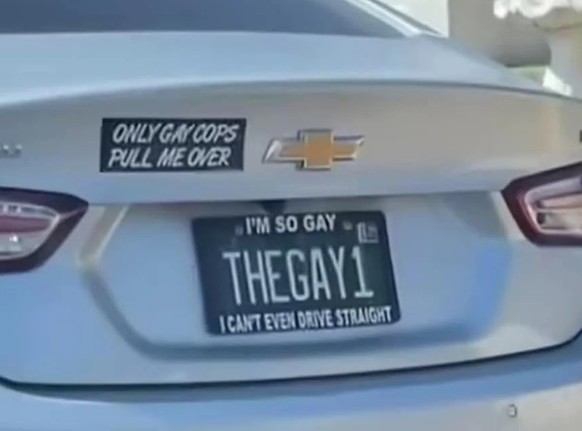 Okay bei diesen Autoaufklebern mussten wir lachen. 
https://chameleonmemes.com/wp-content/uploads/2025/01/Dont-mind-if-I-do.webp