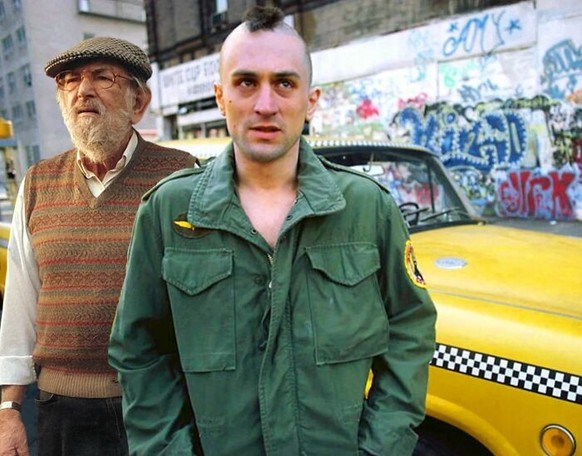 Son makes father appear in well-known films.  At least in theory.