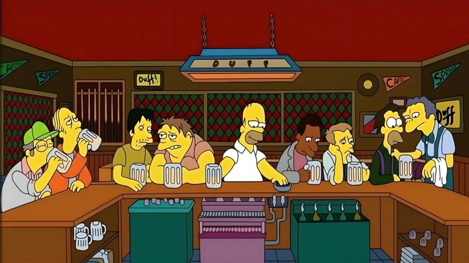 simpson parodie das letzte abendmahl / the last supper