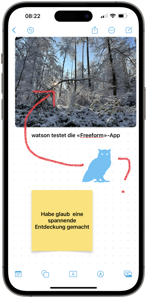 The new app is easy to use and uses the usual symbols in the top and bottom display area.