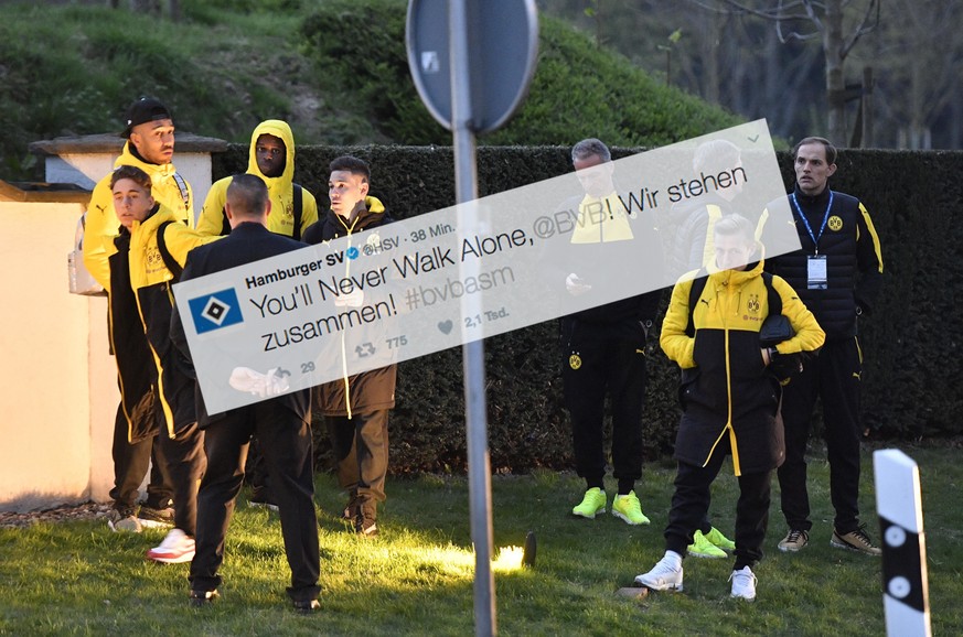«You'll never walk alone!» – Vereine, Spieler und Reporter stehen für den BVB zusammen