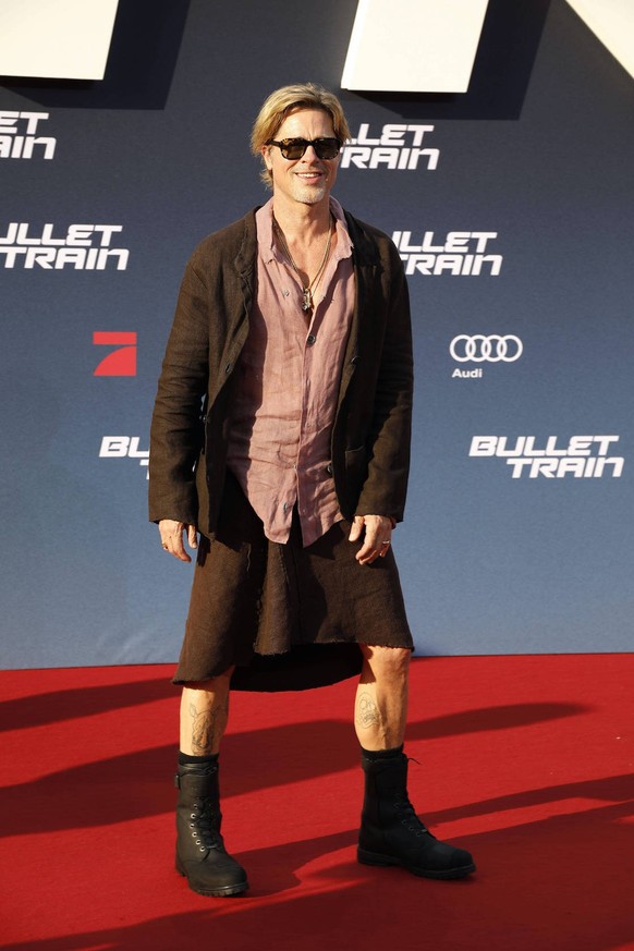 Brad Pitt bei der Bullet Train Film Premiere am 19.07.2022 in Berlin Bullet Train Filmpremiere in Berlin *** Brad Pitt at the Bullet Train movie premiere on 19 07 2022 in Berlin Bullet Train movie pre ...