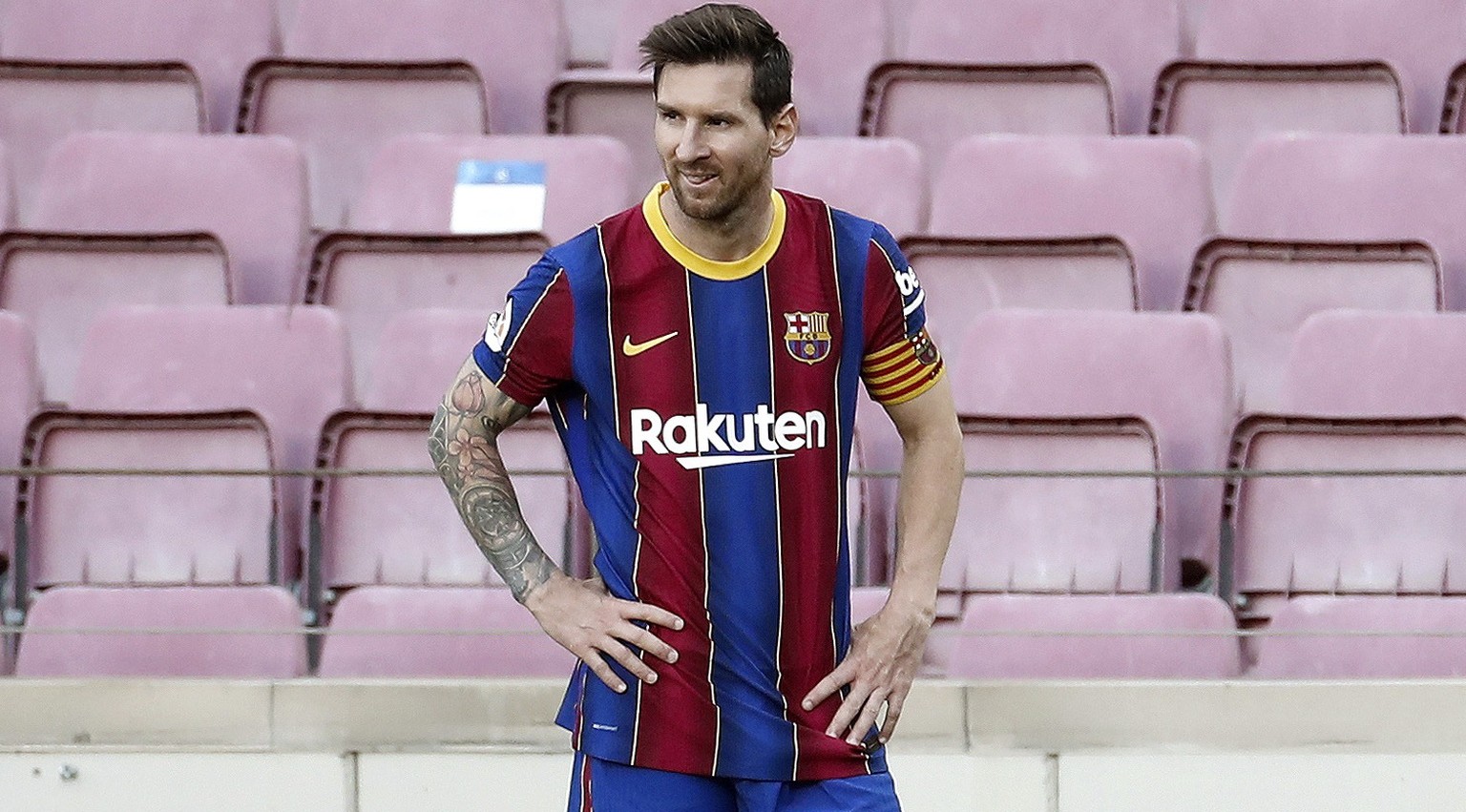 Noch spielt Messi für den FC Barcelona – hier gibt's zumindest beim Namen keine Probleme.