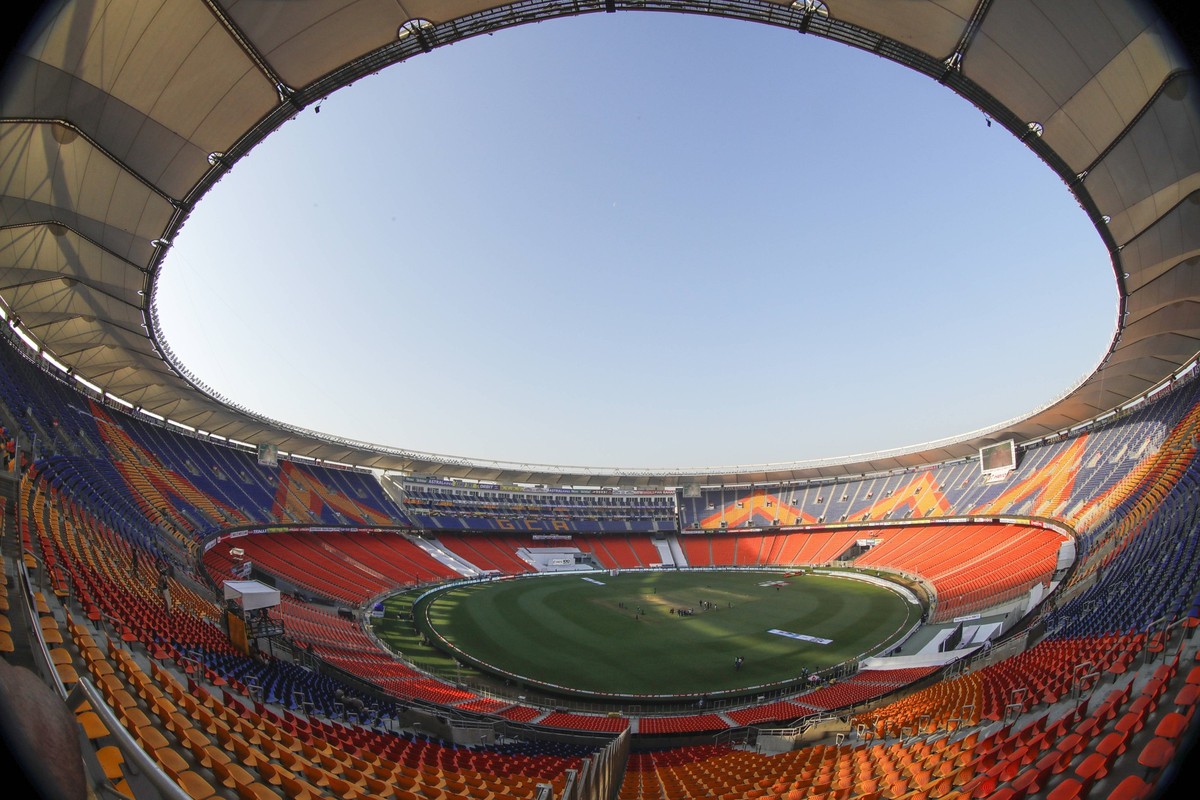 India v England Paytm Test Series Day Three General view of the ground during day three of the fourth PayTM test match between India and England held at the Narendra Modi Stadium, Ahmedabad PUBLICATIO ...
