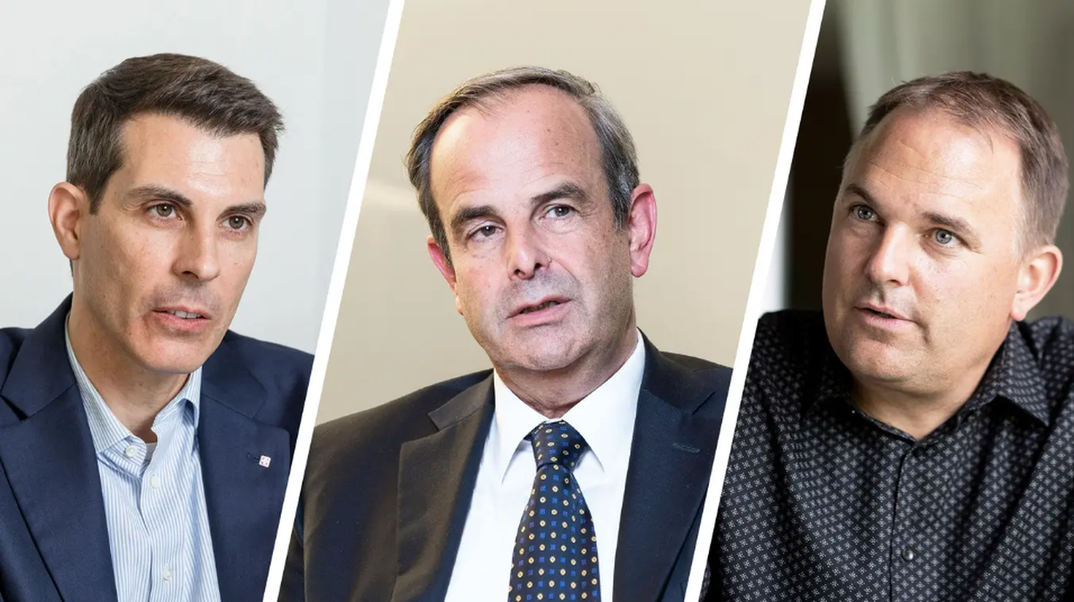 Erhebliche Differenzen: Thierry Burkart, Gerhard Pfister, Marcel Dettling.
