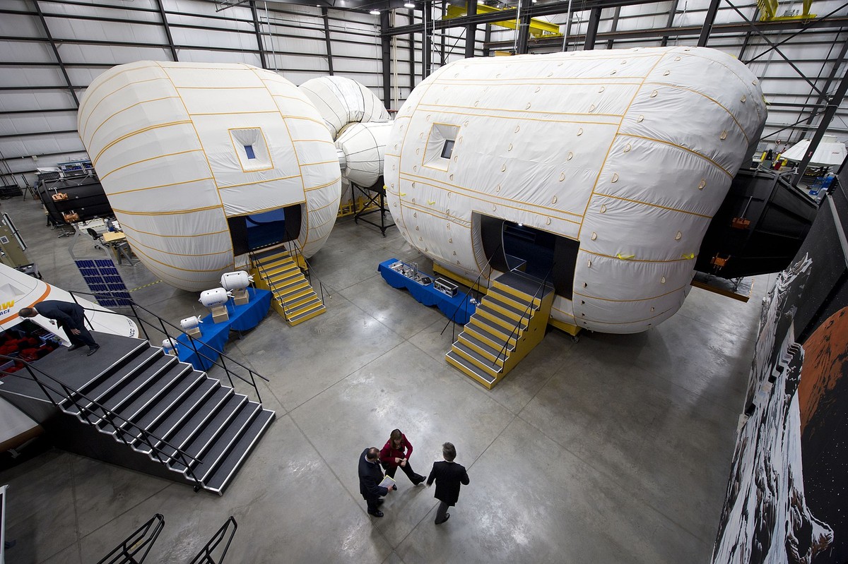 Aufblasbares Modul BA 330 von Bigelow Aeerospace.