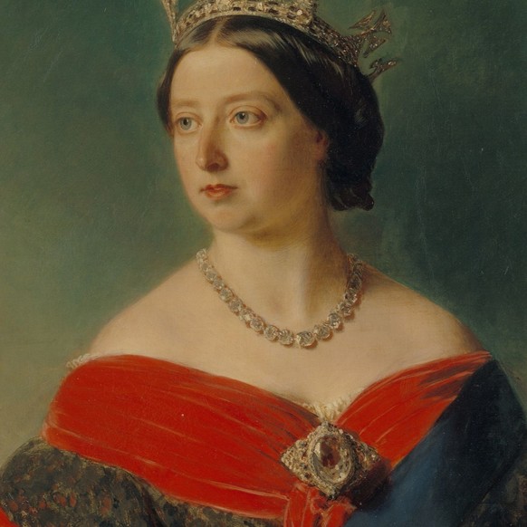 Queen Victoria mit dem Koh-i-Noor-Diamanten