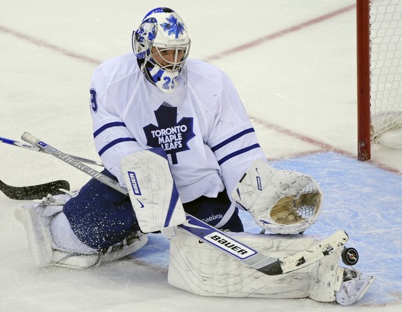 Martin Gerber hütete auch schon für die Maple Leafs die Kiste.