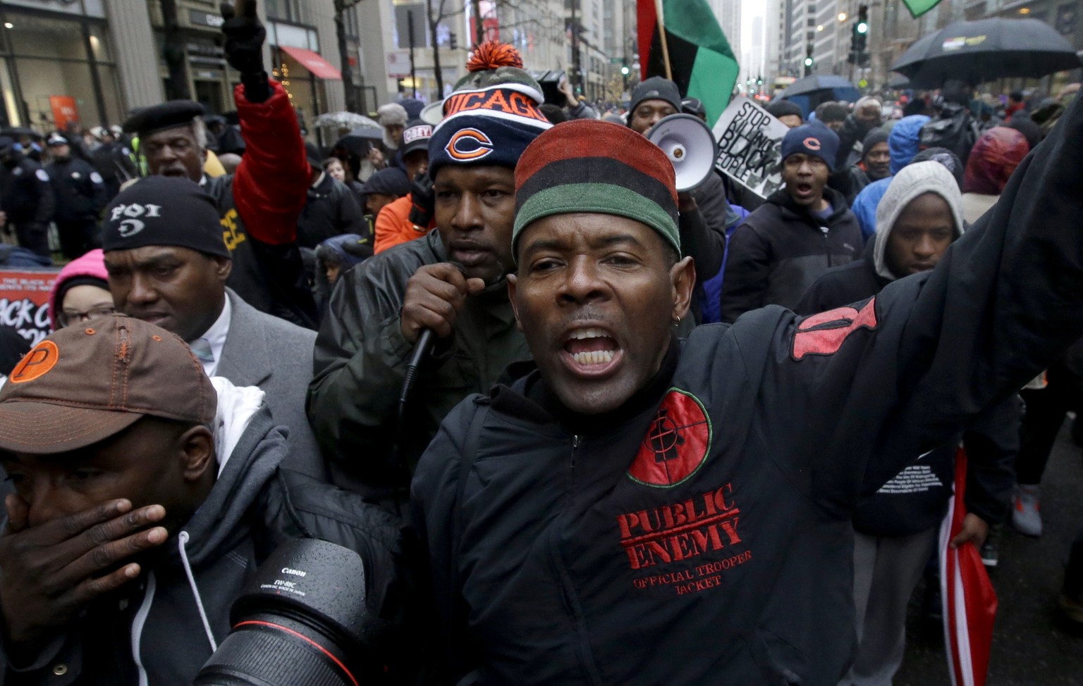 Einmal mehr wegen Polizeigewalt gegen Schwarze: Proteste in Chicago am «Black Friday».