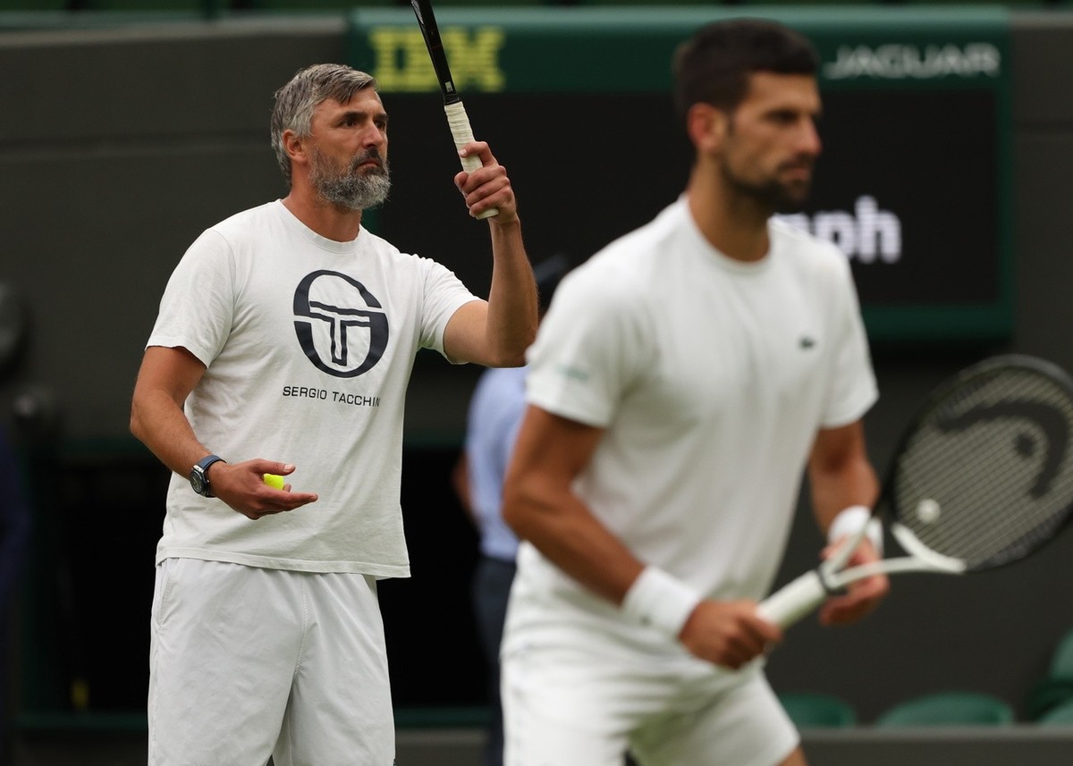 Ivanisevic à l'entraînement avec Dkokovic.