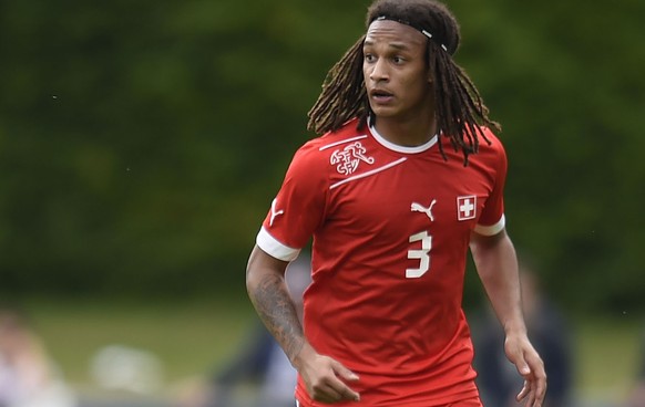 Mbabu in einem Spiel für die Schweizer U19-Nati. Wann gibt er sein Debüt für die A-Nati?