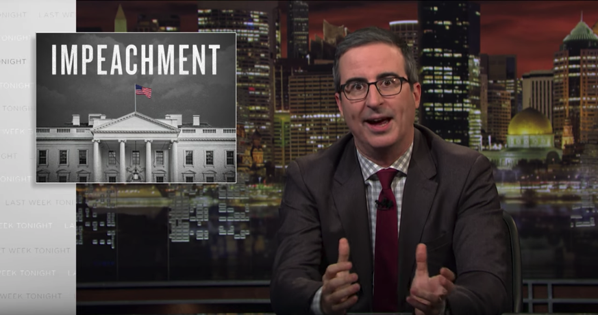 John Oliver thematisiert ein mögliches Impeachment von Donald Trump.