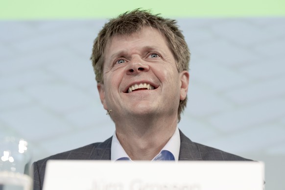 Juerg Grossen, Parteipraesident GLP, an der Delegiertenversammlung der Gruenliberalen Partei Schweiz, GLP, am Samstag, 24. August 2019, in Rueschlikon. (KEYSTONE/Melanie Duchene)