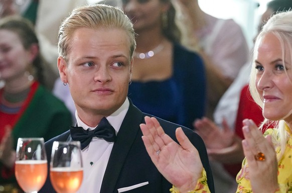 FILE - Norway&#039;s Marius Borg Hoiby and Crown Princess Mette-Marit in Oslo, June 16, 2022. (Lise Aserud/NTB via AP, File)
Norway Royals
