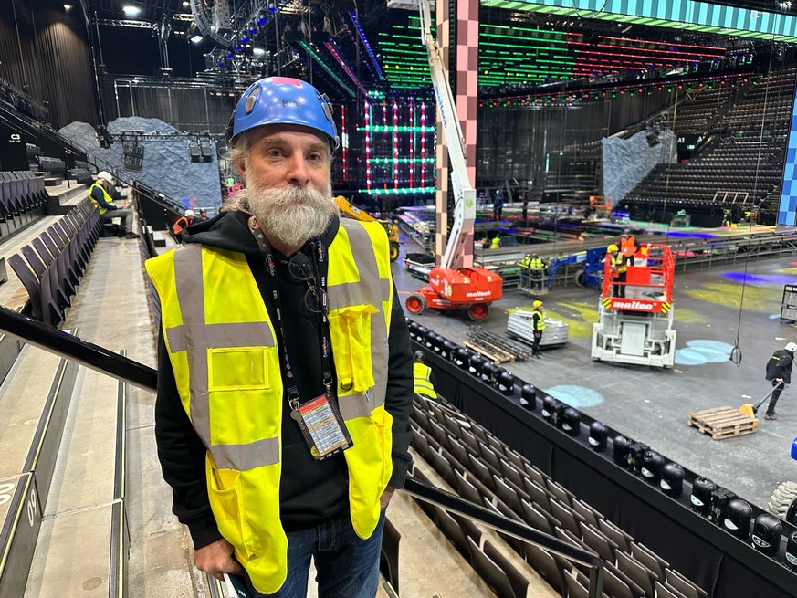 ESC Basel Bühne wird gebaut 17.04.25