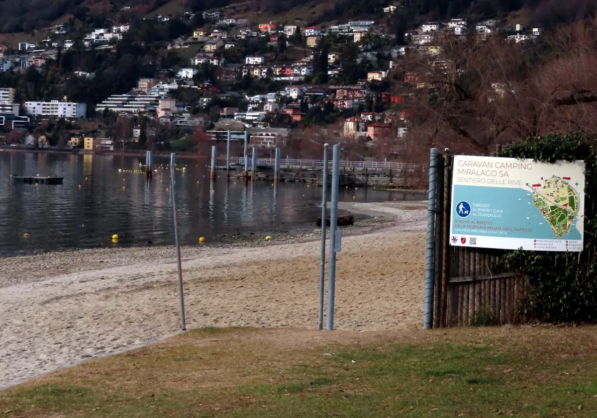 A Tenero (TI), le lac Majeur n'est pas accessible aux riverains, sauf l'hiver.