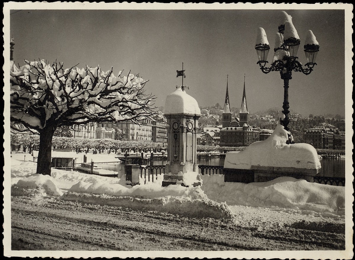 Undatiert:&nbsp;Schweizerhofquai im Winter.