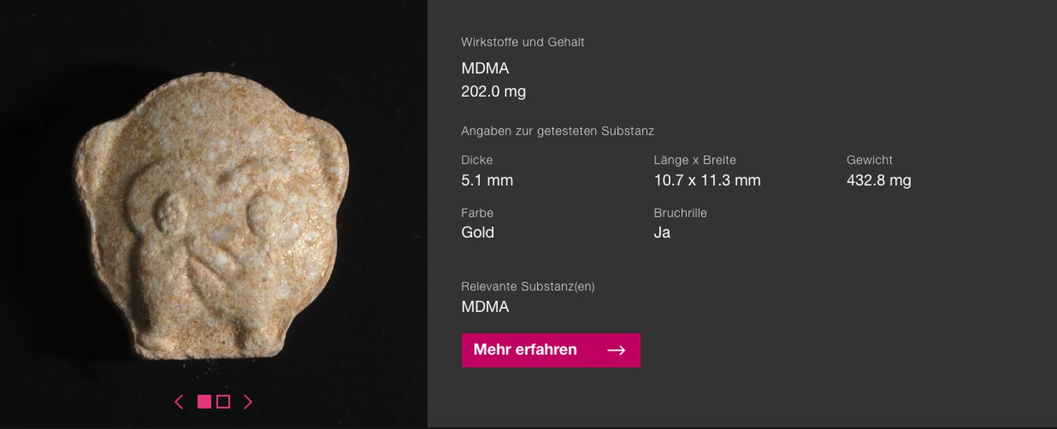 Stadt Zürich warnt an der Street Parade von der MDMA-Droge Three Wise Monkeys.