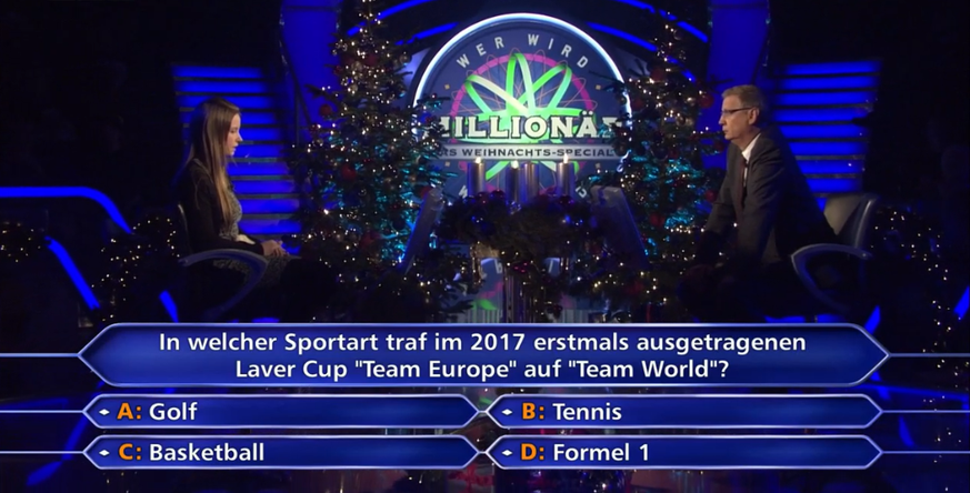 Weihnachtsstimmung bei Günther Jauch. Hättest du dir mit dieser Frage die 64'000 Euro geholt?&nbsp;