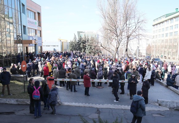 Moldova Protests 8388964 12.03.2023 Protesters take part in an anti-government rally as part of the Movement for the People s protest action, which is joined by the Moldovan opposition party Sor, in C ...