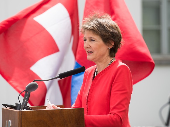 Der Besuch im Tessin sei für sie &quot;eine Herzensangelegenheit&quot;: Bundespräsidentin Simonetta Sommaruga zu Besuch in Bellinzona.