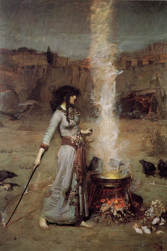 John William Waterhouse Â«Magic CircleÂ» 1886, Hexe Witch