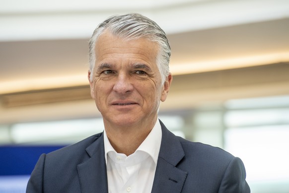 Der CEO der UBS, Sergio Ermotti anlaesslich des Swiss Media Forum vom Freitag, 12. Mai 2023 im KKL in Luzern. (KEYSTONE/Urs Flueeler)