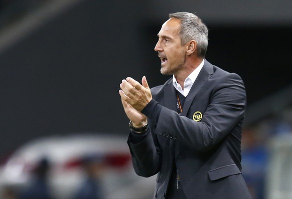 BSC Young Boys&#039; coach Adi Huetter during the UEFA Europa League group A match between Kazakhstan&#039;s FC Astana and Switzerland&#039;s BSC Young Boys at the Astana Arena in Astana, Kazakhstan,  ...
