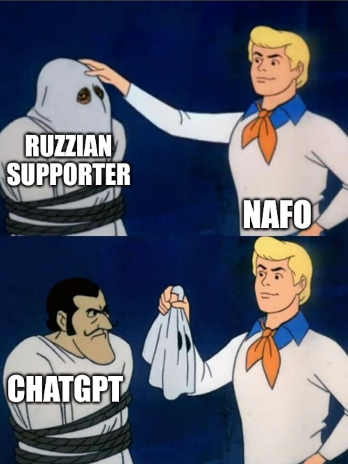 Meme zu russischer Desinformation.