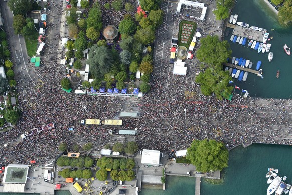 Luftaufnahmen Street Parade 2017