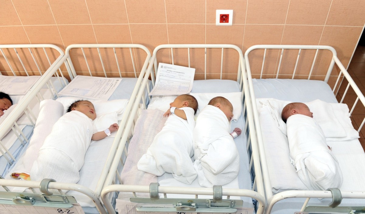 Babys in der Geburtsabteilung