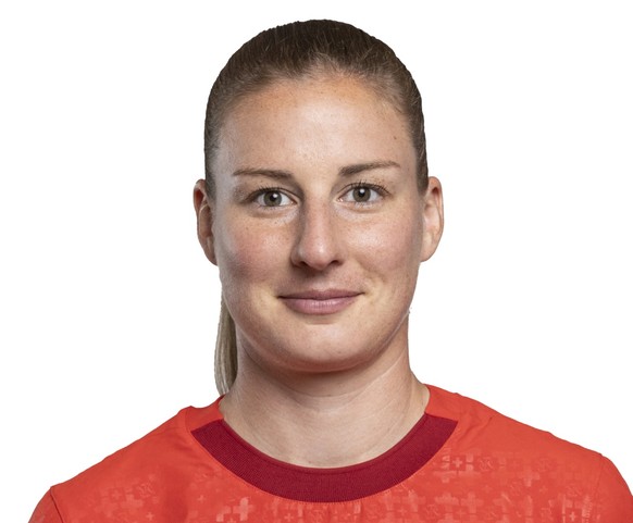 Portrait von Stierli Julia, Spielerin des.Schweizer Fussball Nationalteams, fotografiert am.24. Juni 2025 in St. Gallen..(SFV/KEYSTONE/Salvatore Vinci)