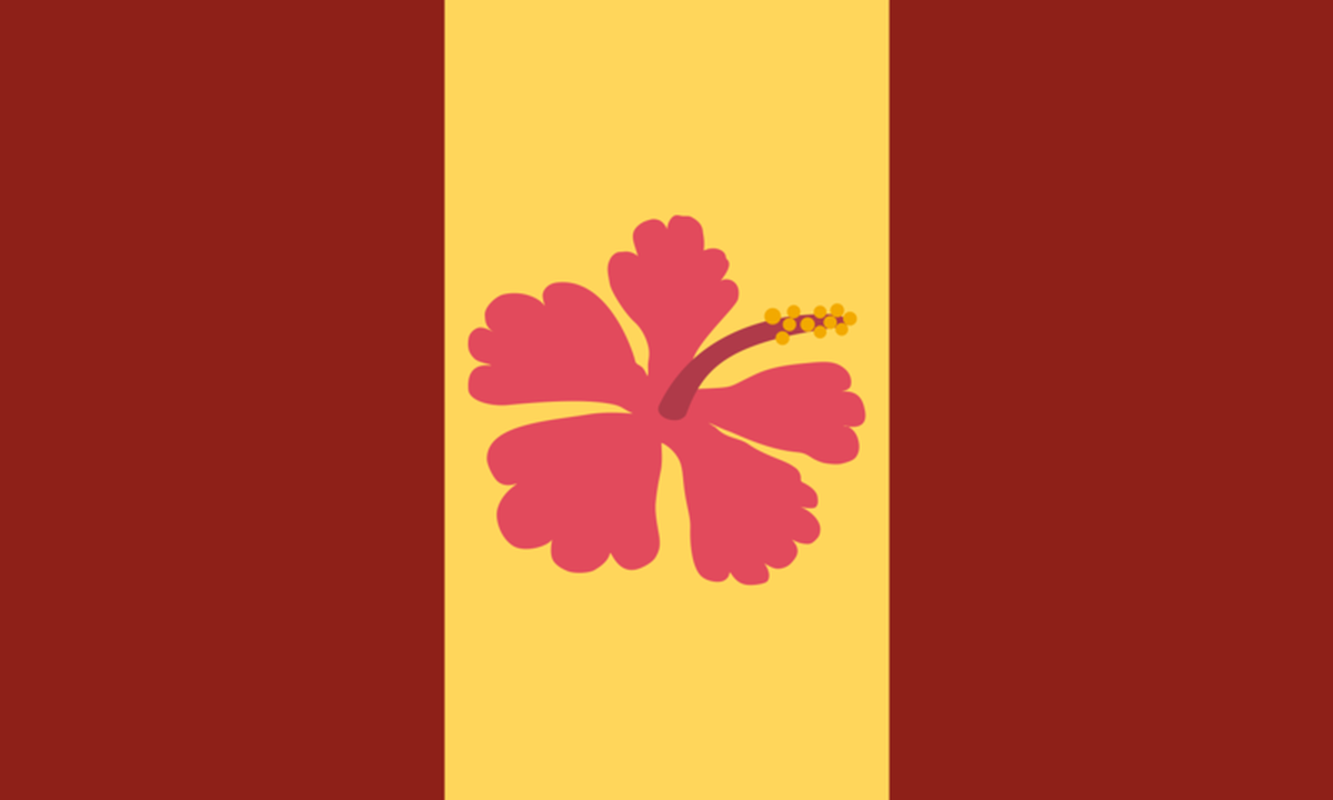 Die Fa'afafine-Pride-Flagge. Fa'afafine ist ein drittes Geschlecht auf Samoa und bezeichnet geborene Männer, die als Frauen sozialisiert werden.