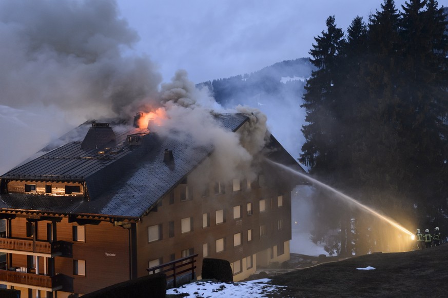 Grosseinsatz für die Feuerwehr in&nbsp;Villars-sur-Ollon.