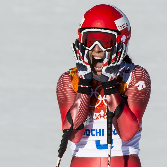 ZUM RUECKTRITT DER SCHWEIZER SKI ABFAHRTS-OLYMPIASIEGERIN DOMINIQUE GISIN AM DONNERSTAG, 19. MAERZ 2015, STELLEN WIR IHNEN FOLGENDES BILDMATERIAL ZUR VERFUEGUNG - Olympic winner Dominique Gisin of Swi ...