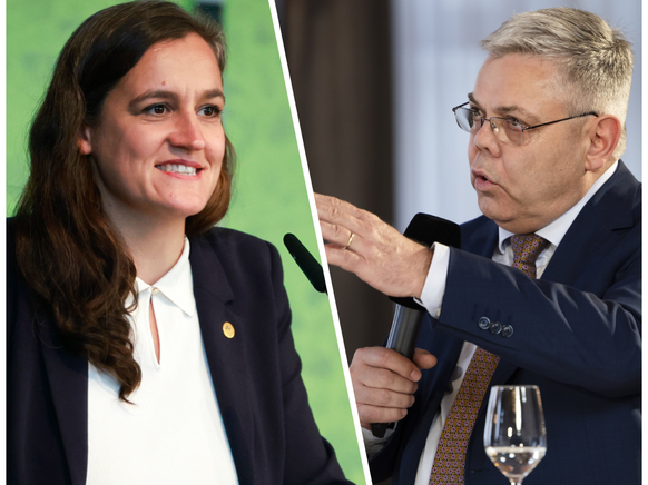 Grünen-Nationalrätin Marionna Schlatter will strengere Regeln für Datenzentren, SVP-Nationalrat Franz Grüter ist dagegen.
