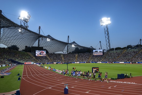 The Men's 10'000 m Final at the 2022 European Championships Munich, in the Olympiastadion in Munich, Germany, on Sunday, August 21, 2022. (KEYSTONE/Georgios Kefalas)