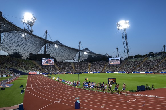 The Men&#039;s 10&#039;000 m Final at the 2022 European Championships Munich, in the Olympiastadion in Munich, Germany, on Sunday, August 21, 2022. (KEYSTONE/Georgios Kefalas)