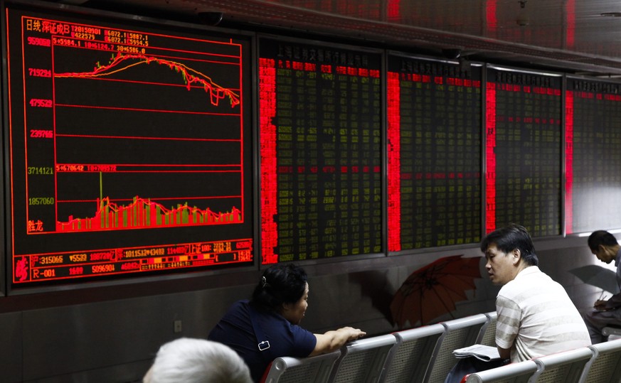 Screens in der Shanghaier Börse.